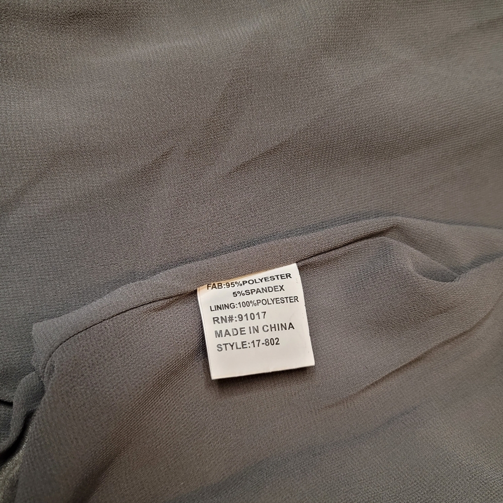 Solitaire by Ravi Khosla Grey Faux Suede Jacket Size M - Picture 10 of 11